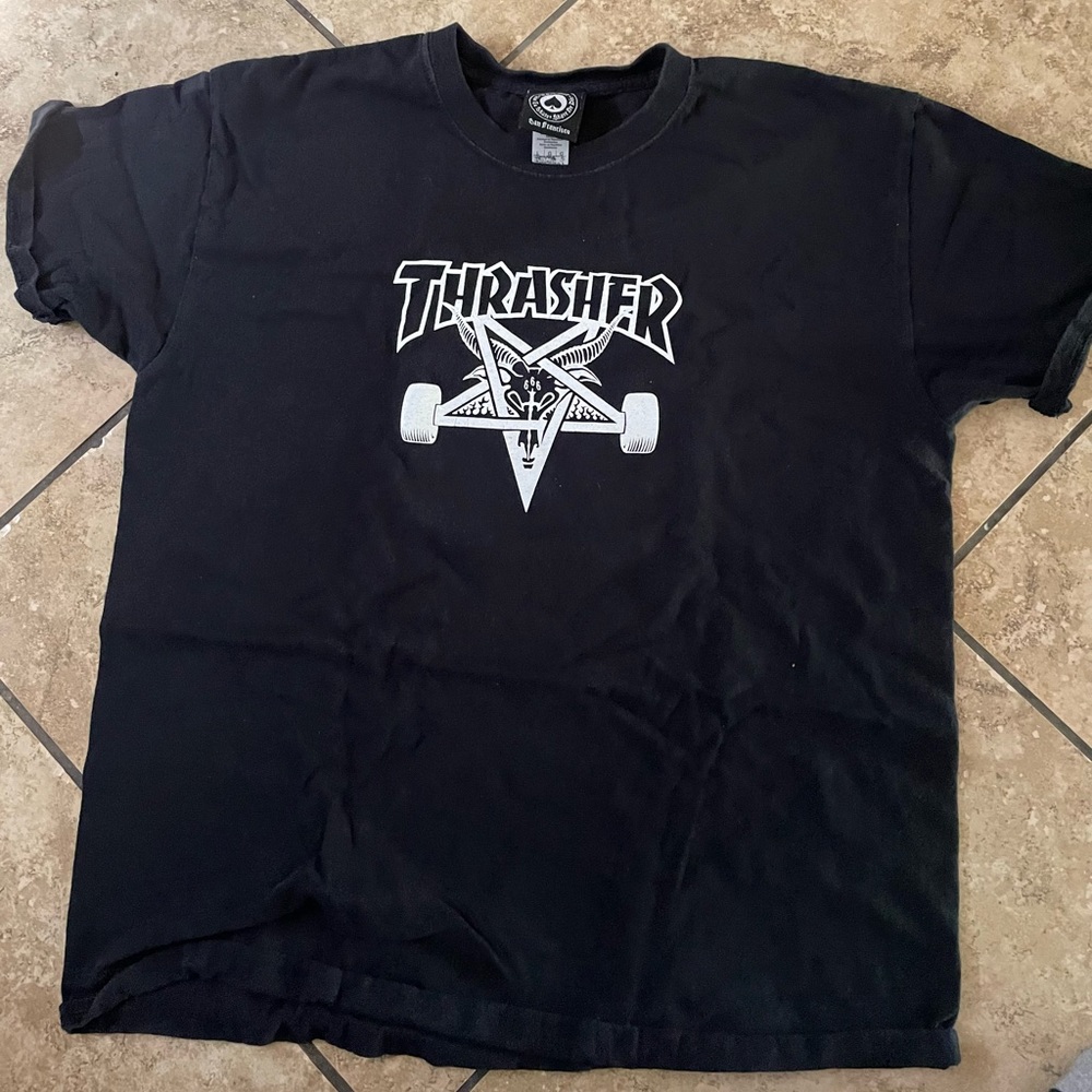 Thrasher Skateboarding Large Shirt Black